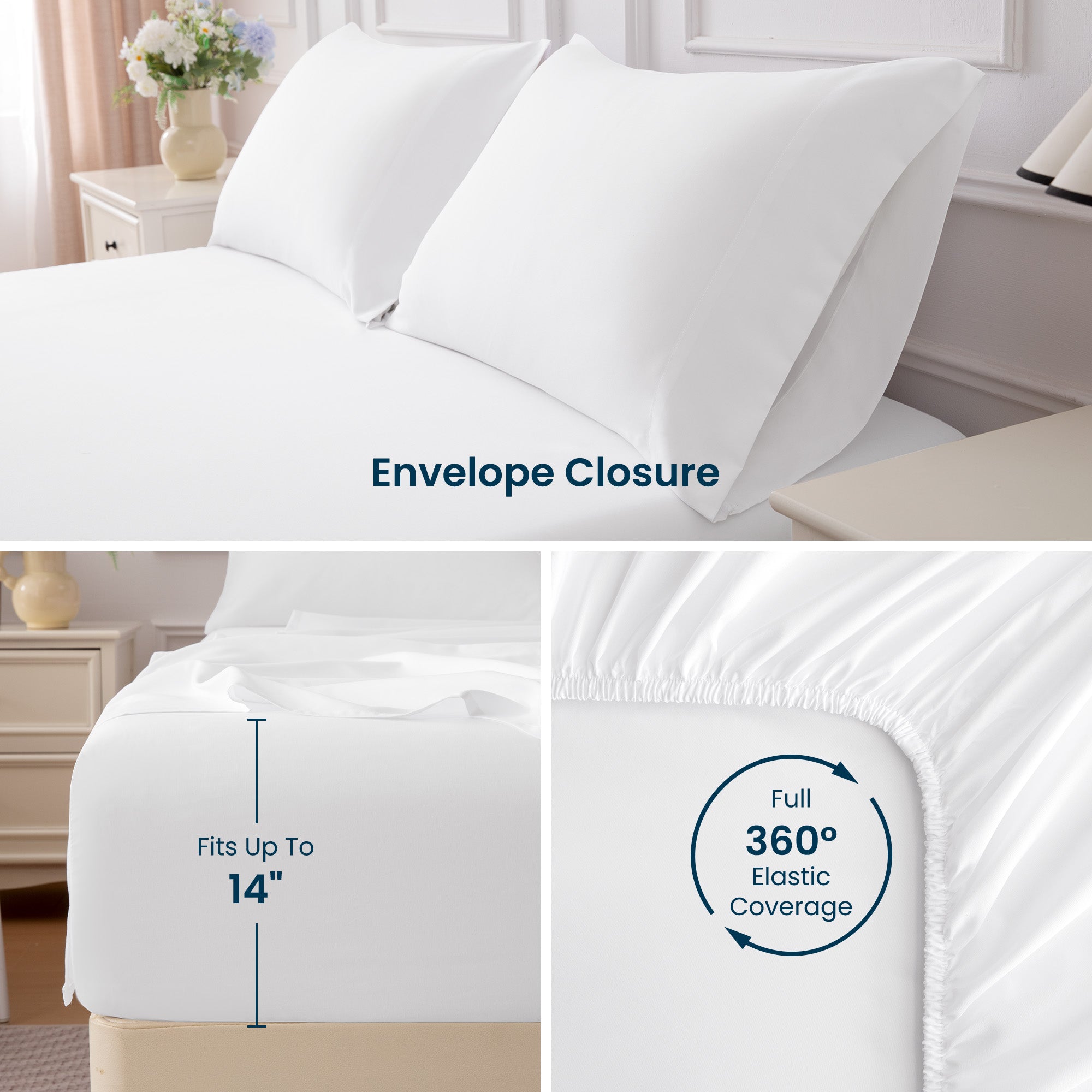 85gsm Bed Sheet Set, Microfiber Wrinkle-free Bedding set