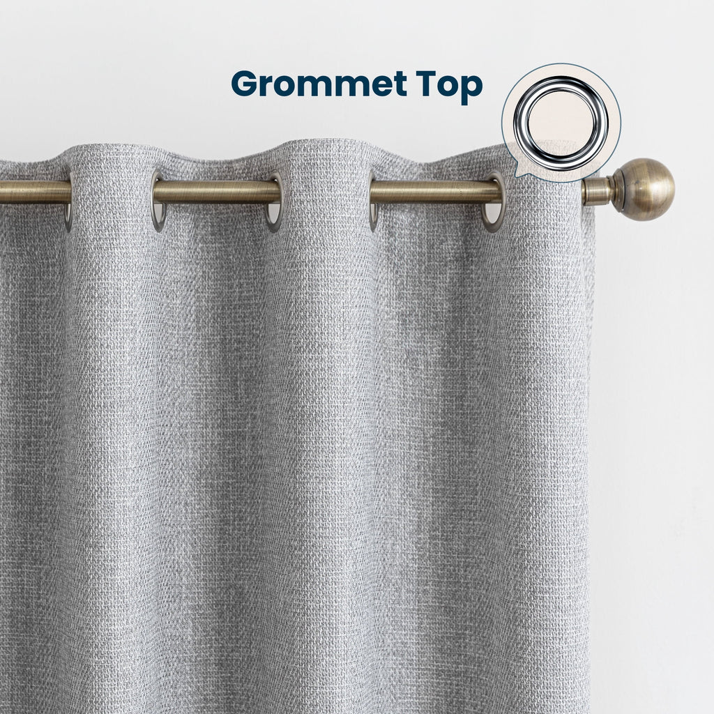 Sleep Zone 100% Blackout Curtains for Bedroom Full Light Blocking Curtains