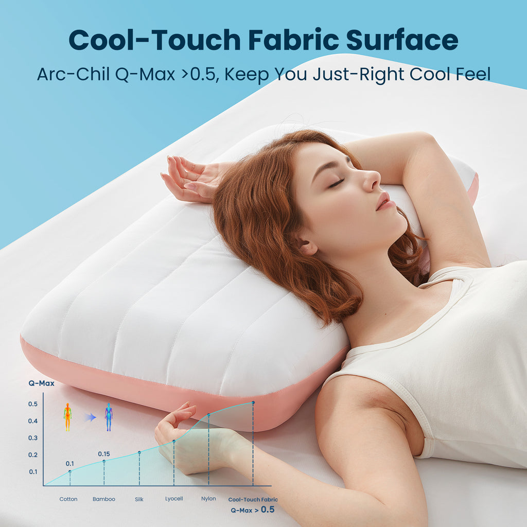 standard cooling memory foam pillow neck and shoulder support side stomach and back sleepers home hotel and hospital essentia