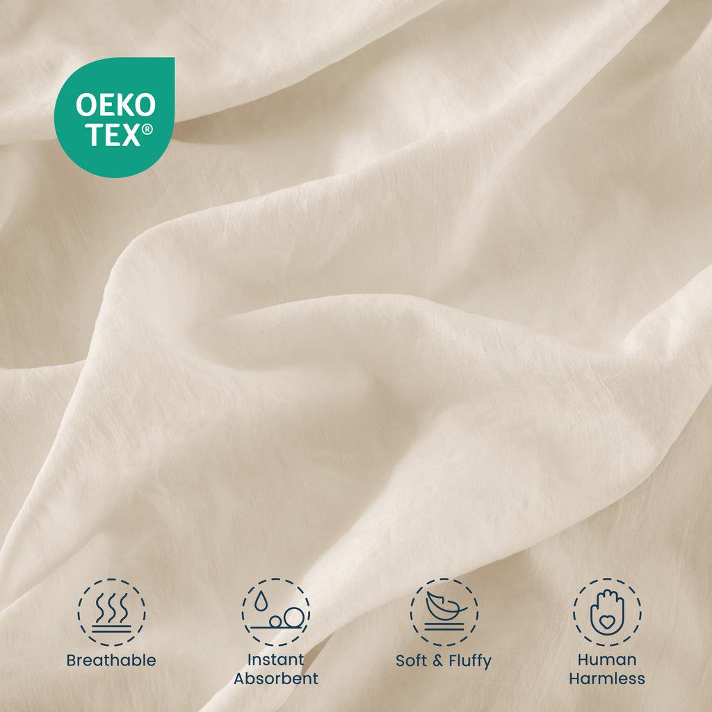 Stone Washed Duvet Cover Set