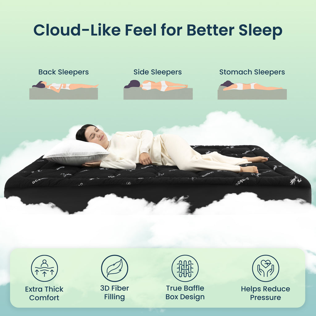 Sleep Zone 11oz Rayon from Bamboo Mattress Pad