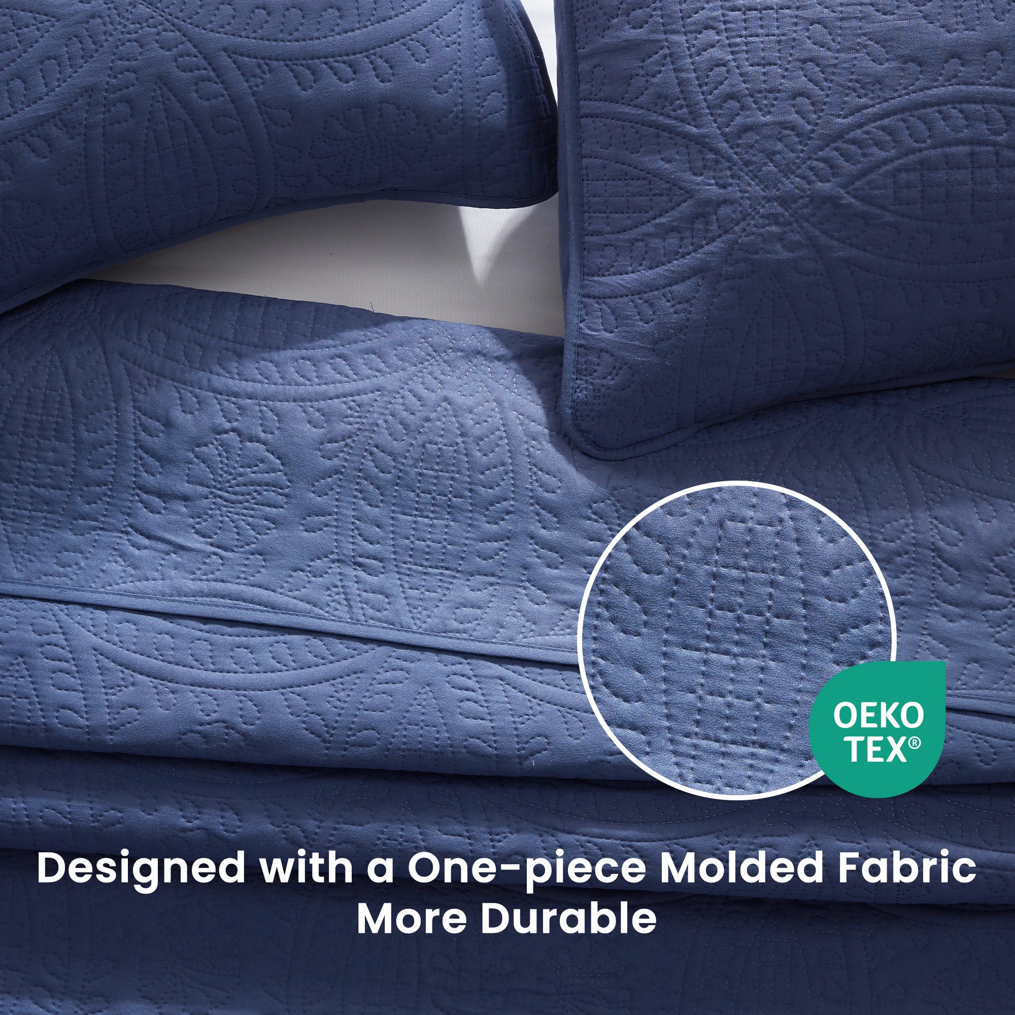 Sleep Zone Ultrasonic Medallion Quilt Set