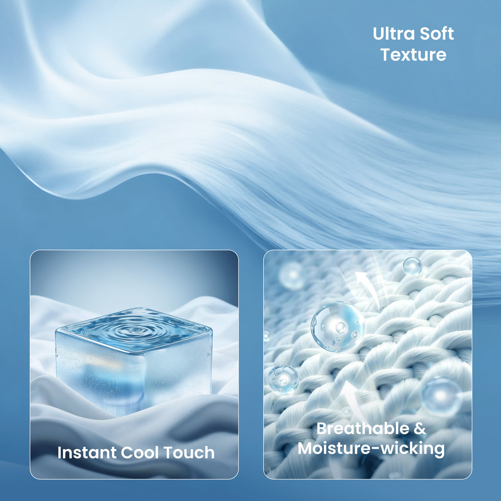 Double-Sided, Ultra-Cool, Lightweight & Breathable for Hot Sleepers