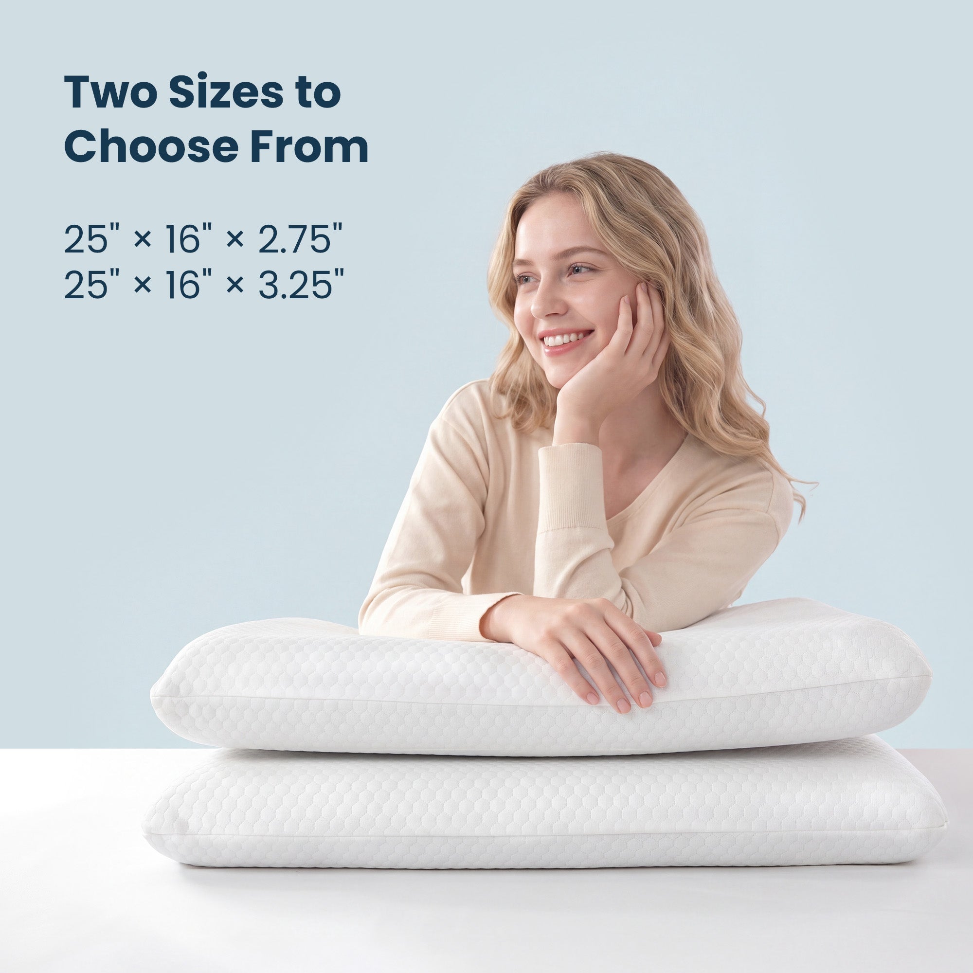 Low Profile Memory Foam Pillow