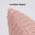 Pillow Shell-Wide Wale Velvet Square Pale Pink