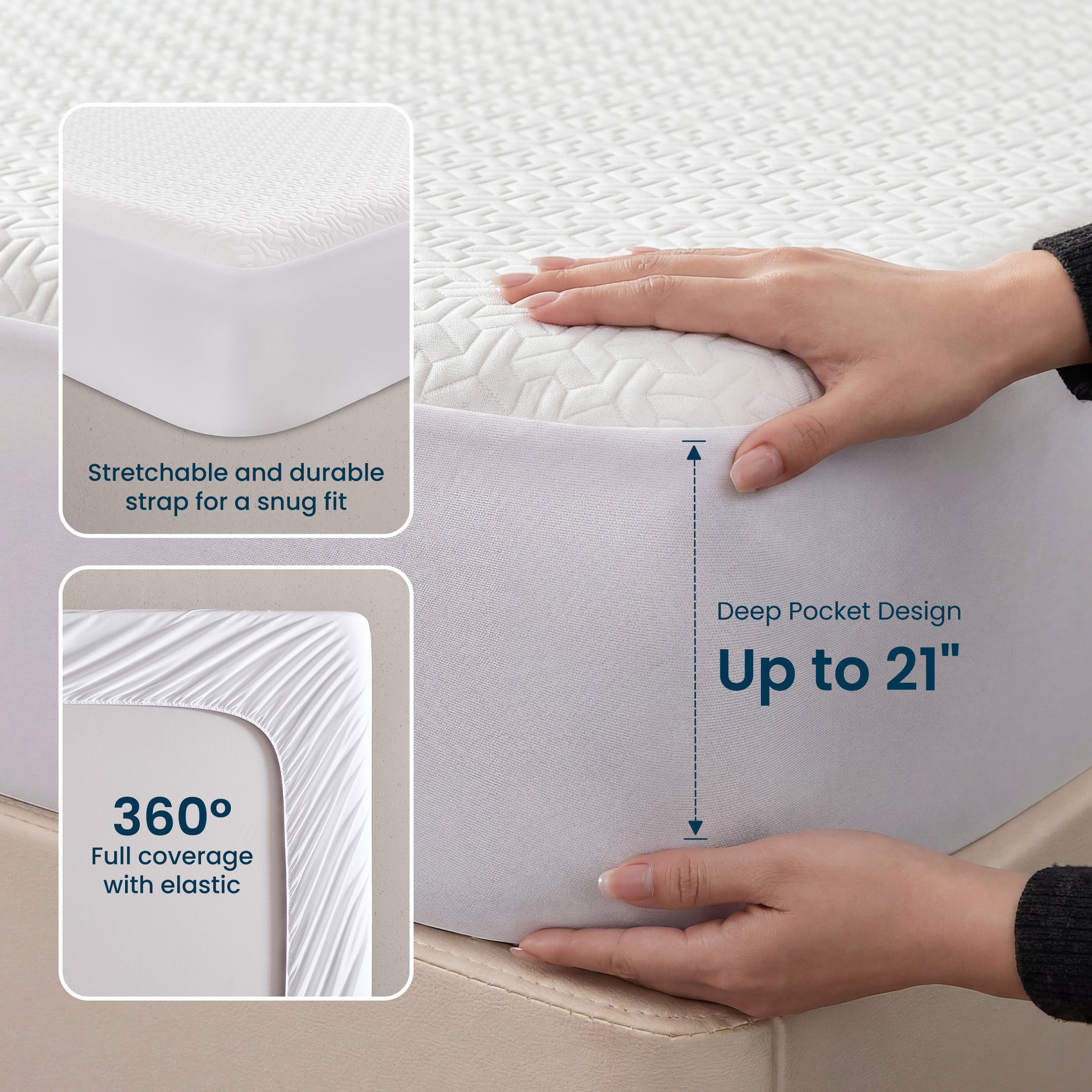 Sleep Zone Waterproof Mattress Protector
