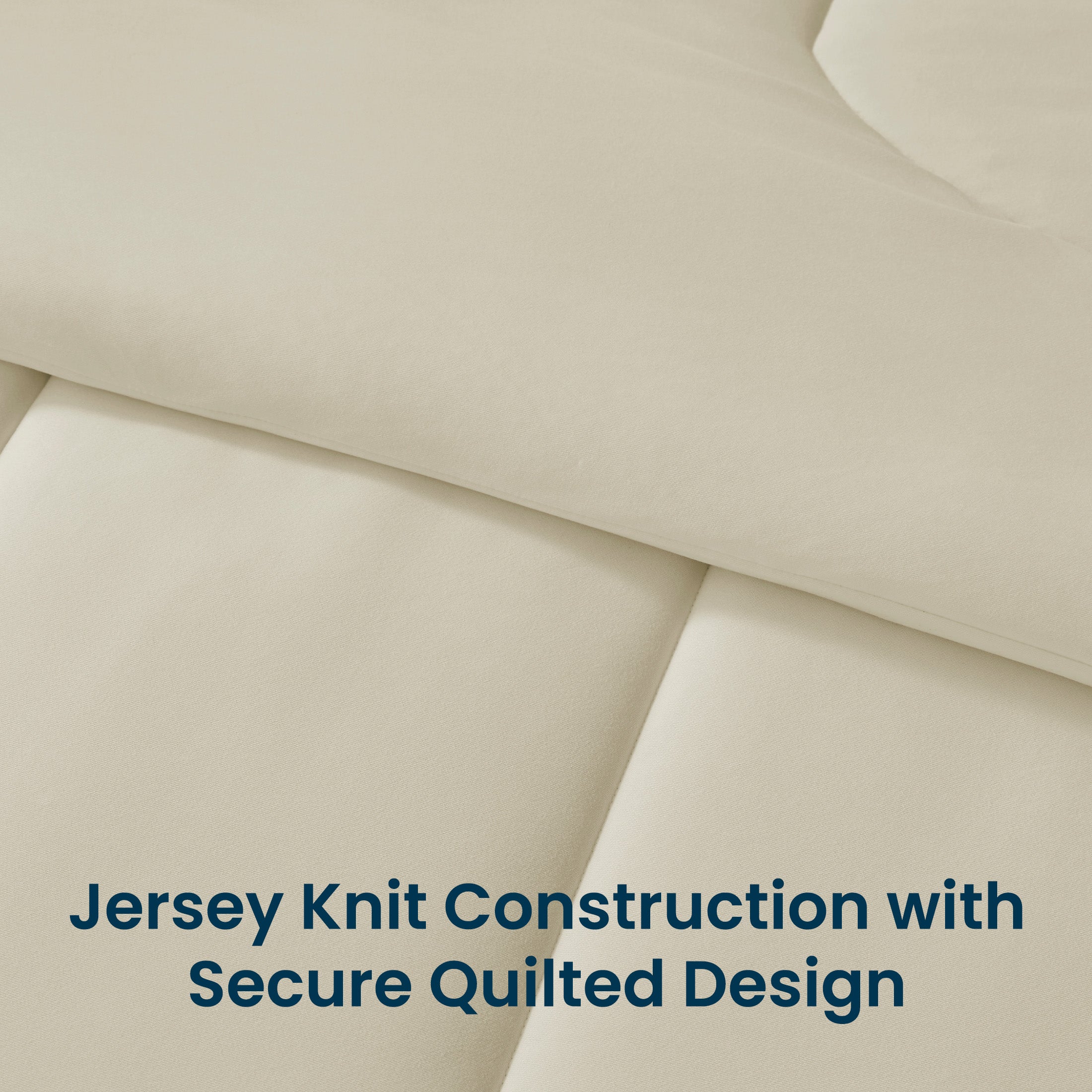 145gsm Luxury Jersey-Knit Comforter Set, Ultra Soft All Season Bedding