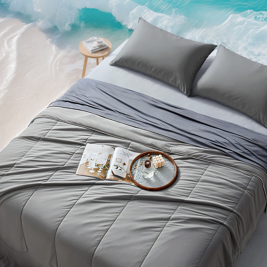 Cool Zone Reversible Cooling Comforter Set for Hot Sleepers