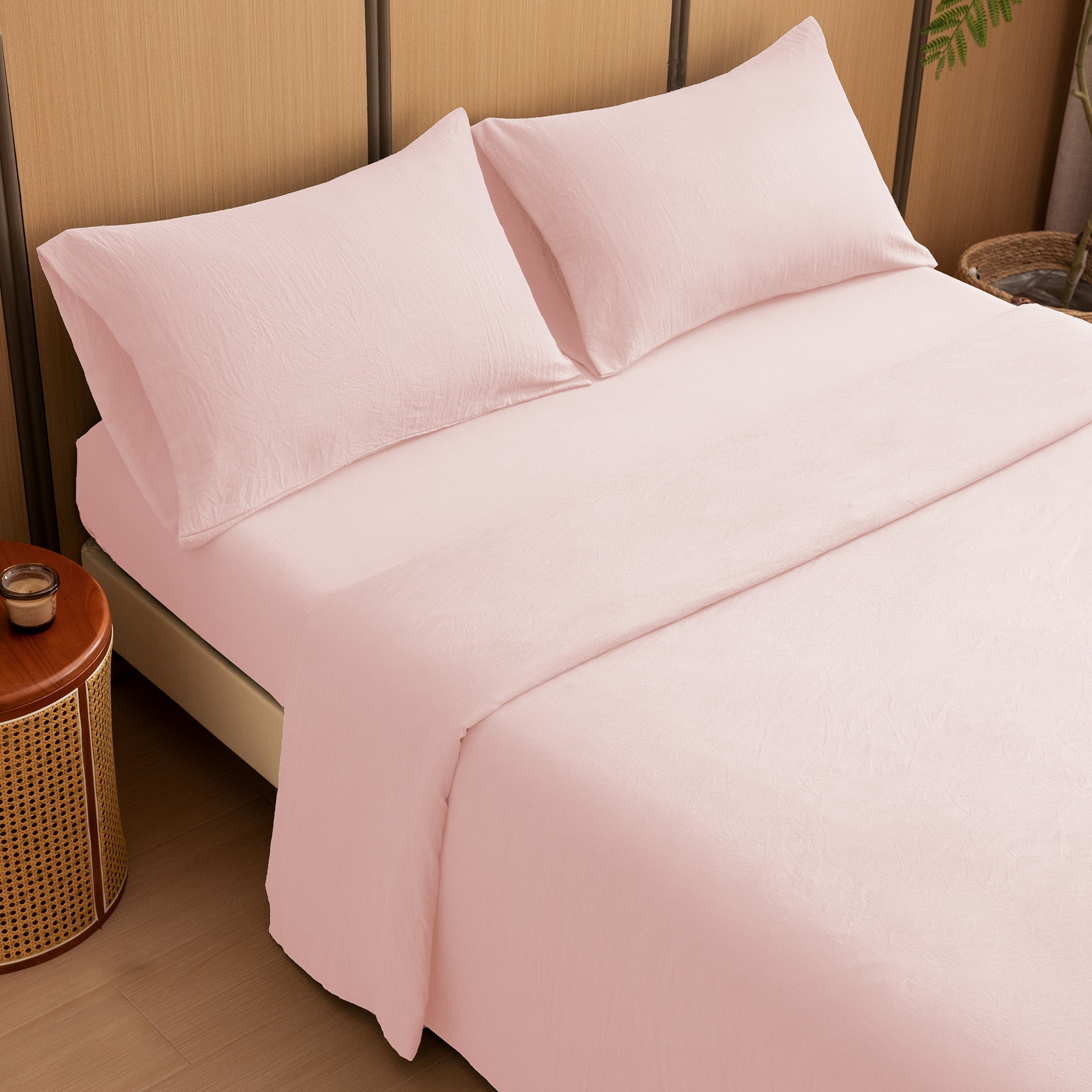 Washed Microfiber Sheet Set, Black 14 Inch Deep Pocket, Ultra Soft All Season