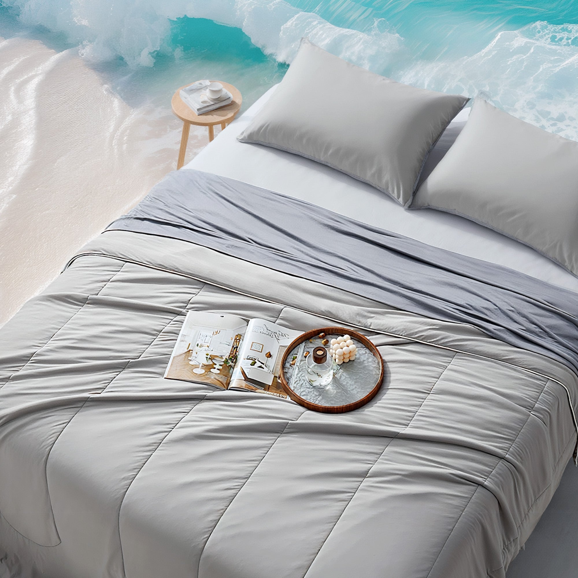 Cool Zone Reversible Cooling Comforter Set for Hot Sleepers