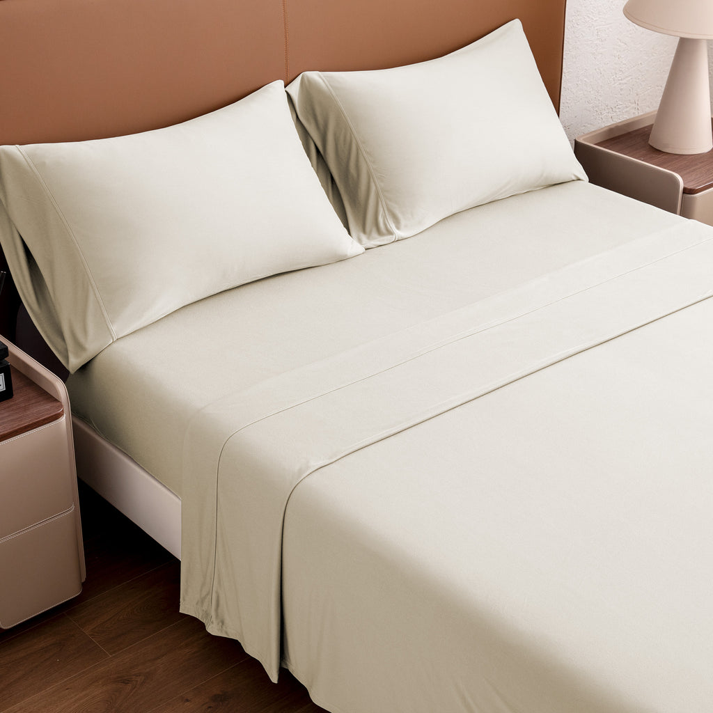 Jersey Knit Sheet Set, 14 Inch Deep Pocket Bedding