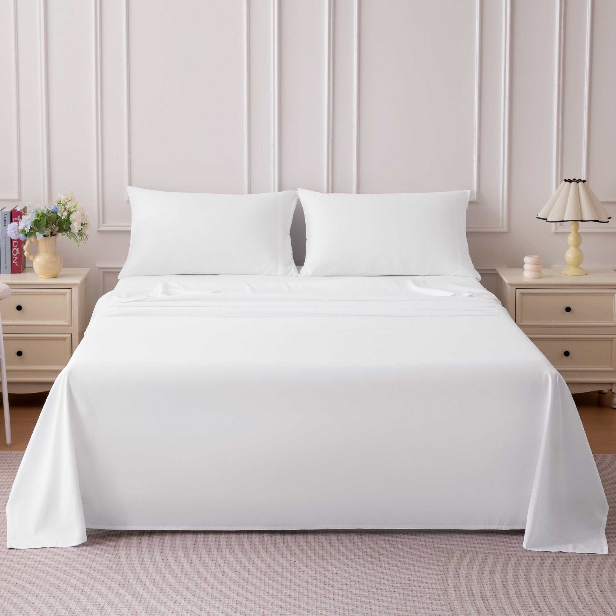 85gsm Bed Sheet Set, Microfiber Wrinkle-free Bedding set