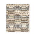 50"× 60" Throw Blanket, Multi-Color Striped Soft Durable Fluffy Faux Fur Bed Blankets
