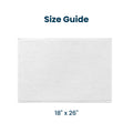 Bathroom Rug, Absorbent Non Slip Bath Mat with Soft Foam Layer, White