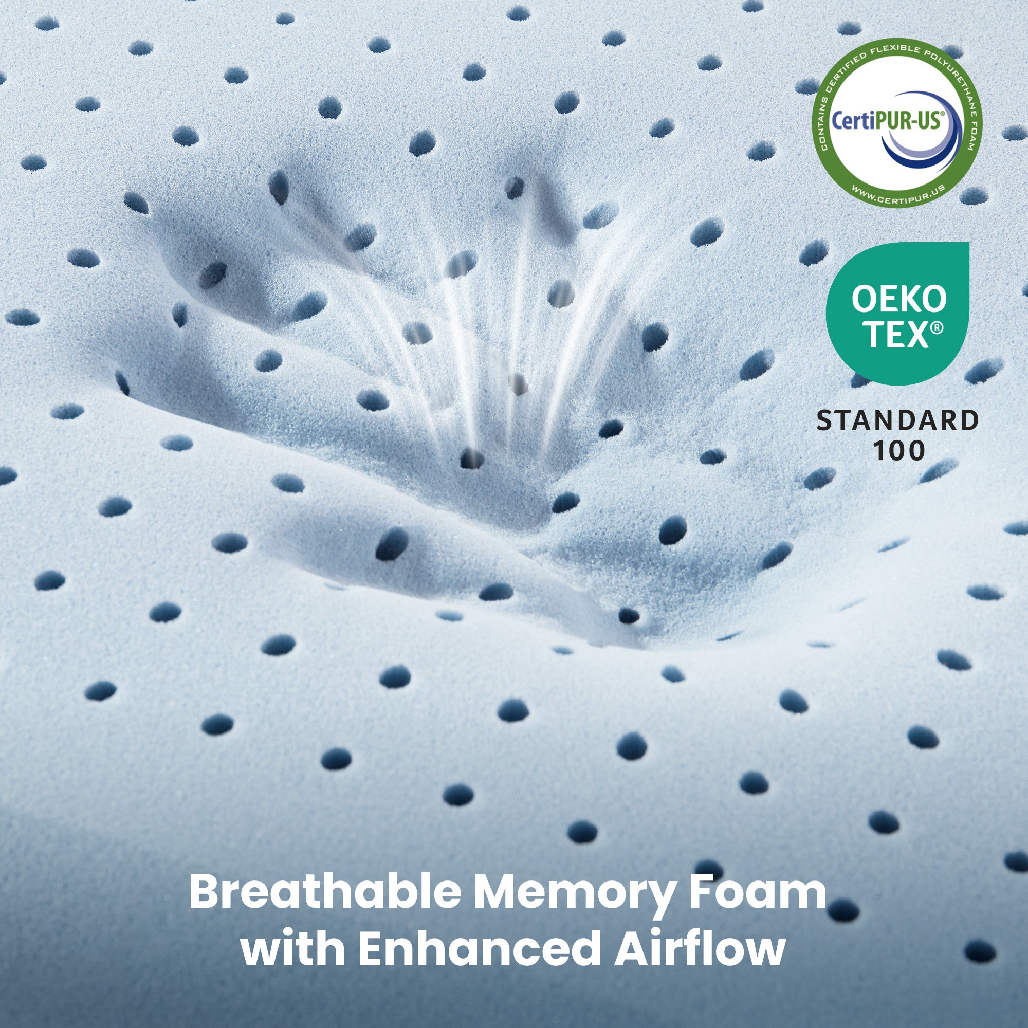Low Profile Memory Foam Pillow