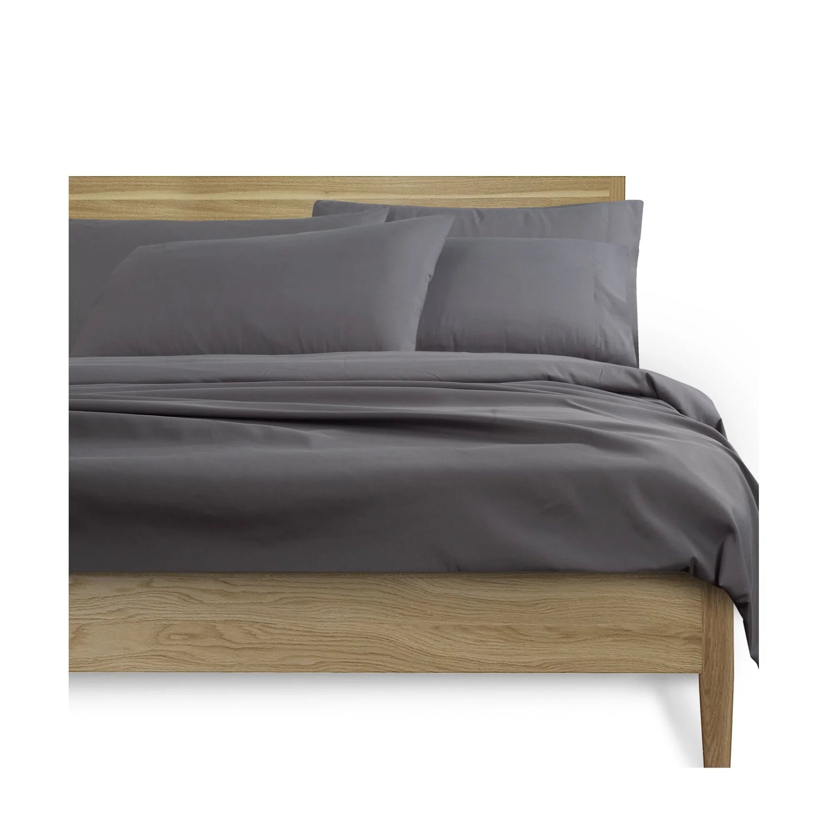 Luxury Peach Skin Solid Bed Sheet Set – Soft High-Density 90GSM Fabric, Precision Stitching, Elasticized Fitted Sheet – Durable & Comfortable for Home Use