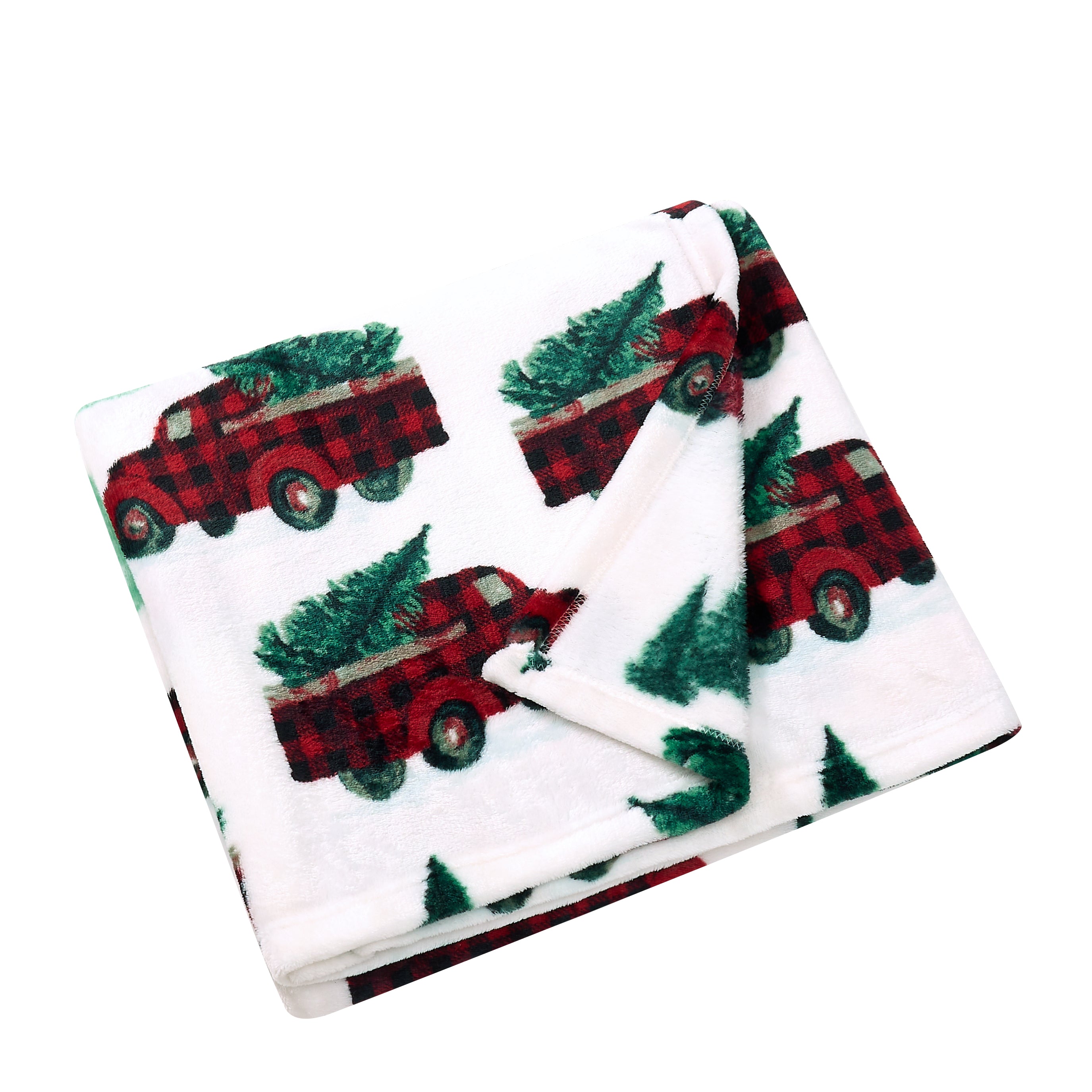 Christmas Velvet Plush Throw Blanket – 220GSM Soft Flannel, Holiday Prints, Cozy and Durable, Machine Washable Gift Throw for Bed, Sofa, Travel