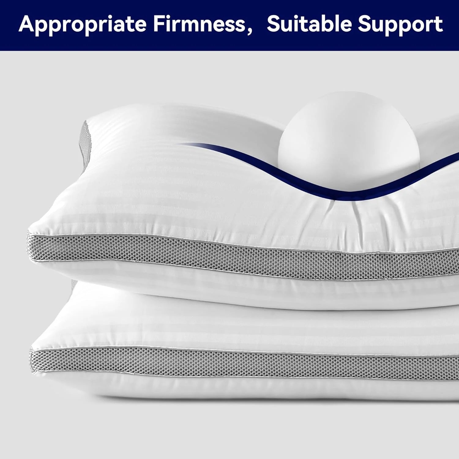 Breathable Sandwich Mesh Pillow Set of 2