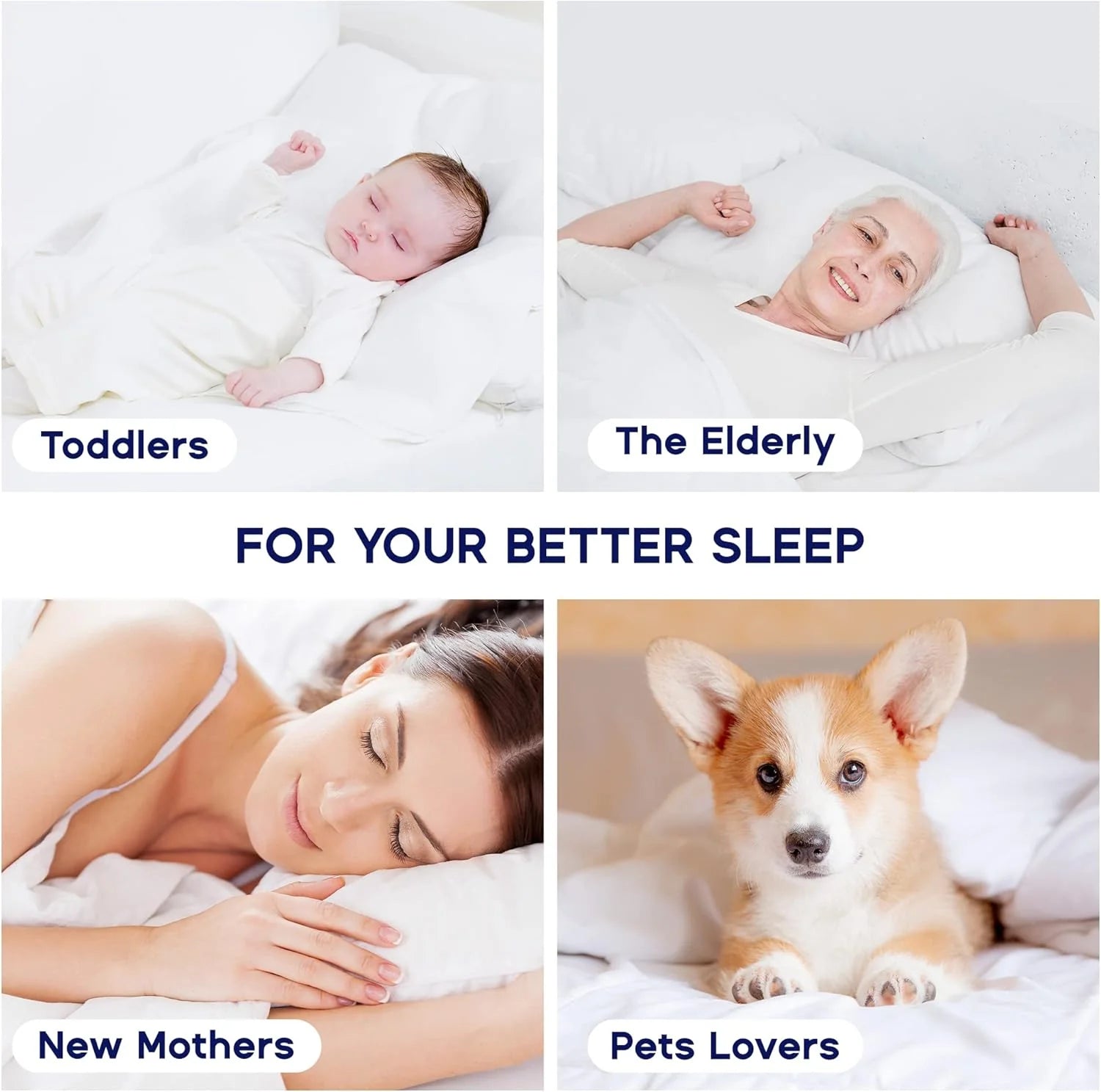 Grey Waterproof Mattress Pad