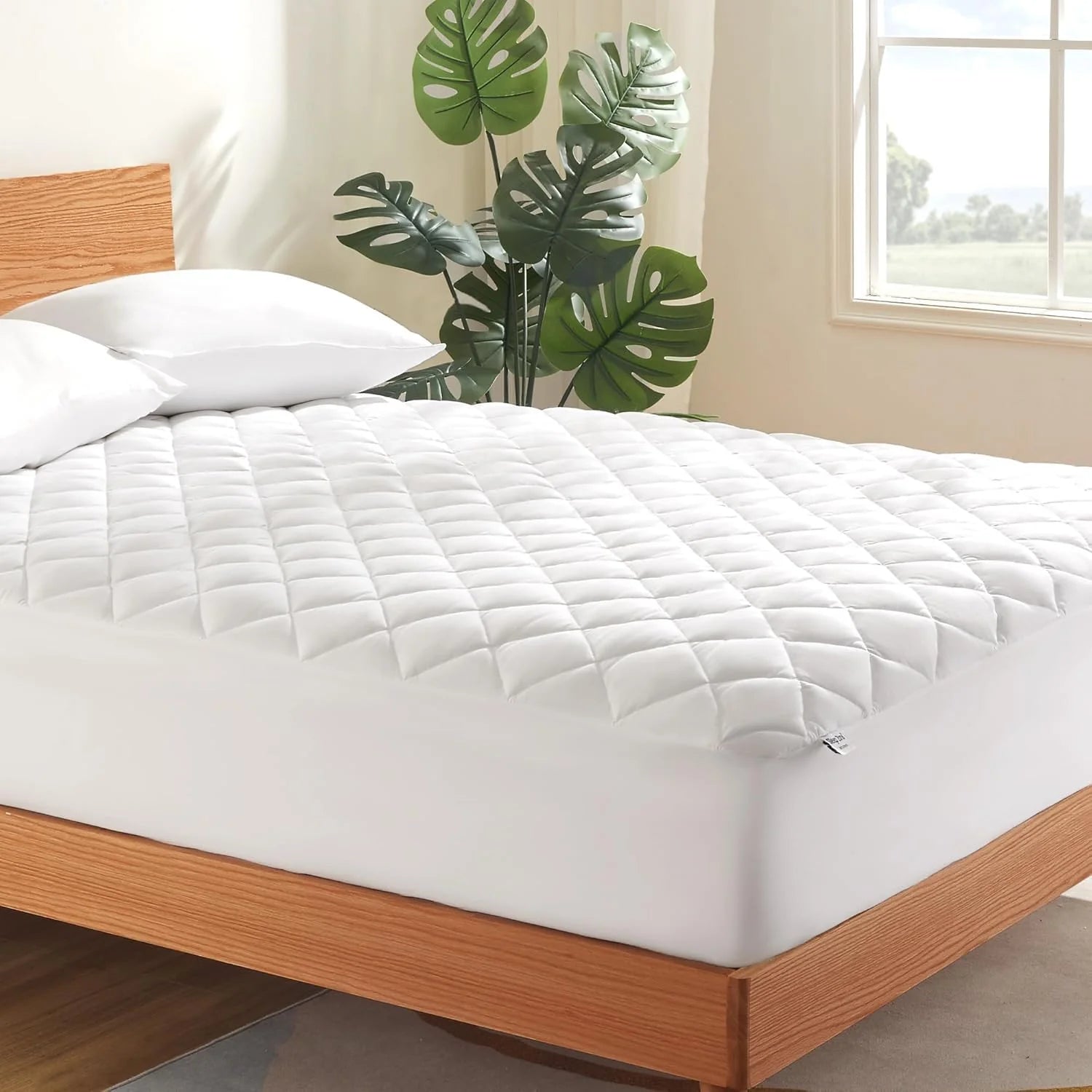 Quilted Fitted Mattress Protector, Mattress pad