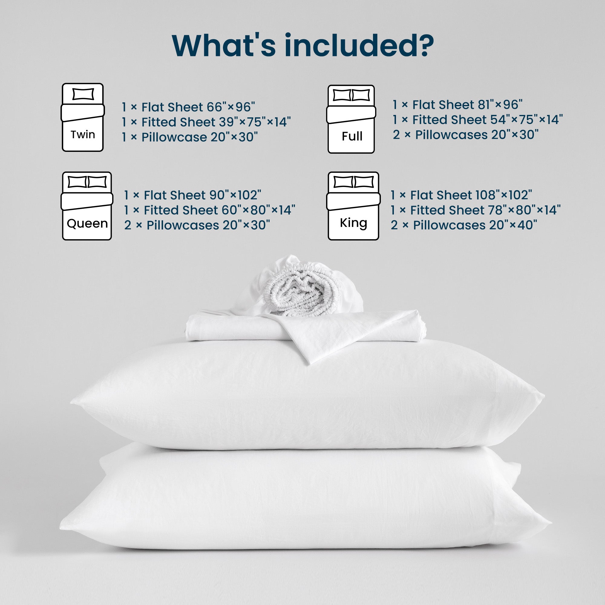 Washed Microfiber Sheet Set, Black 14 Inch Deep Pocket, Ultra Soft All Season