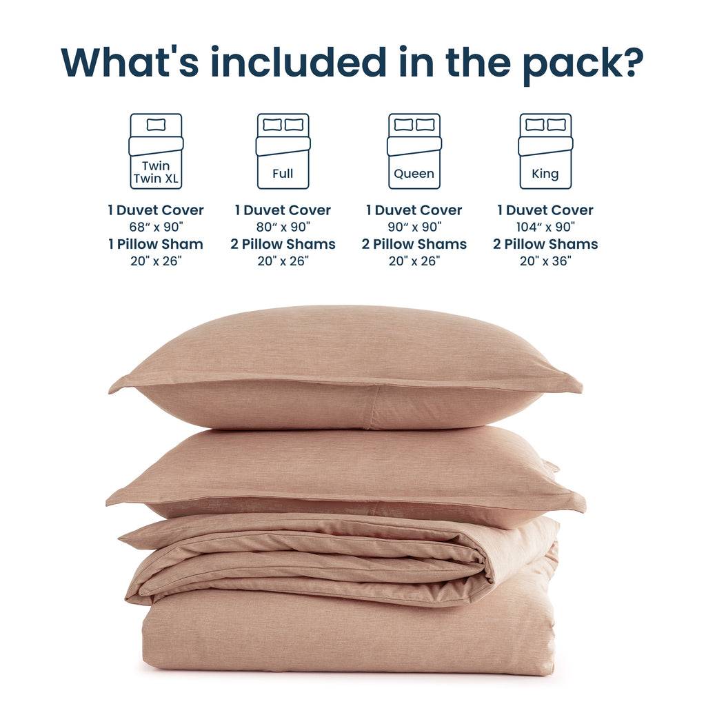 Cationic Microfiber Duvet Cover Set, Soft & Breathable
