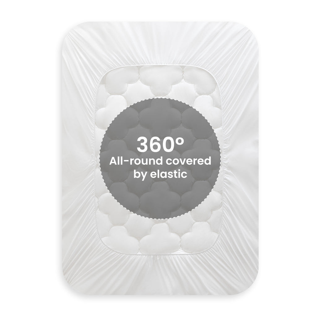 Mattress Pad, Cotton Clover Mattress Cover Deep Pocket Quilted Fitted