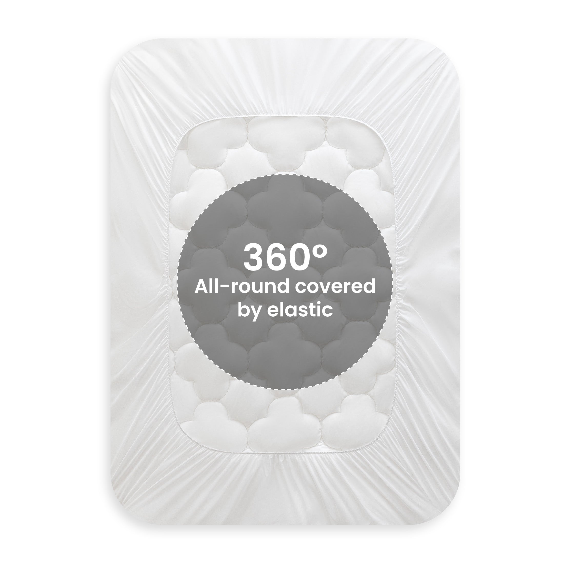 Mattress Pad, Cotton Clover Mattress Cover Deep Pocket Quilted Fitted