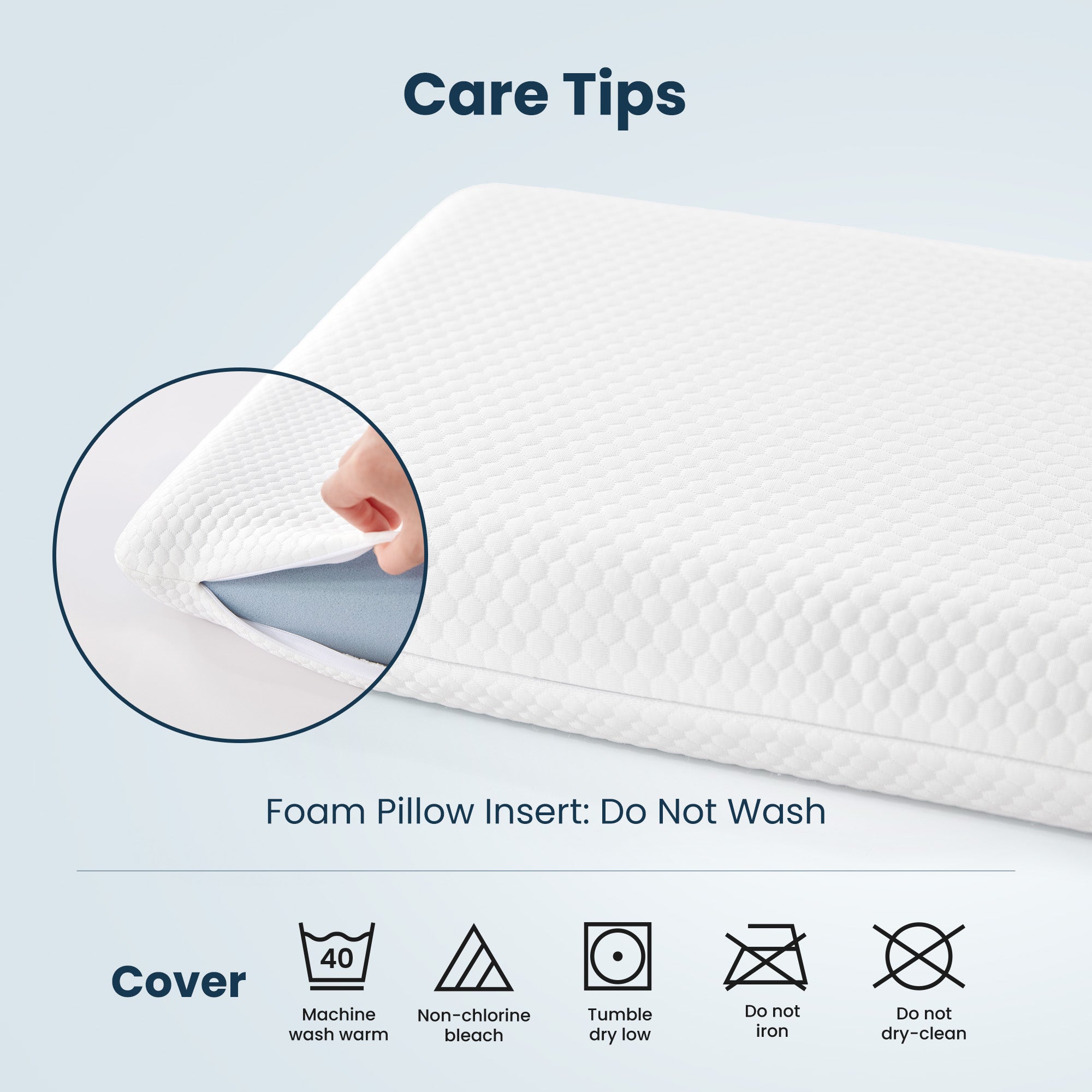 Low Profile Memory Foam Pillow