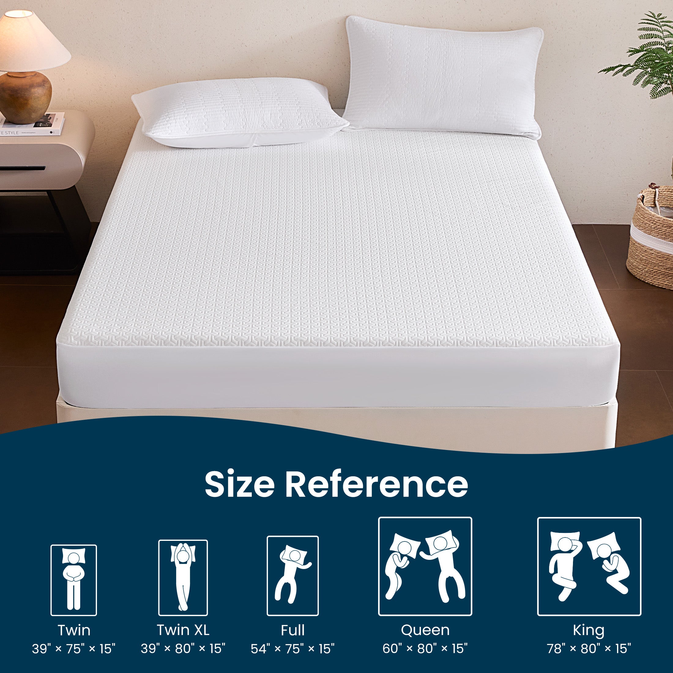 Sleep Zone Waterproof Mattress Protector