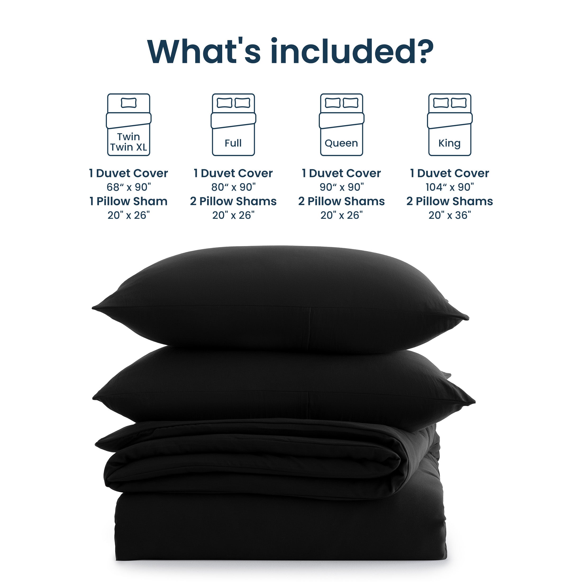 Washed Microfiber 100gsm Duvet Cover Set, All Season Bedding