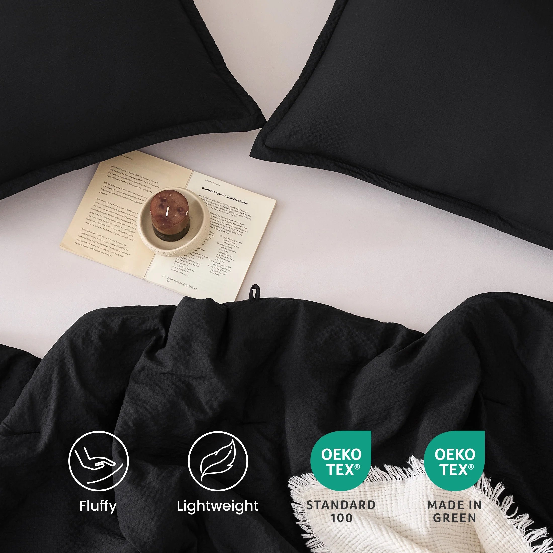 Seersucker Comforter Set, Luxury Ultra Soft Bedding