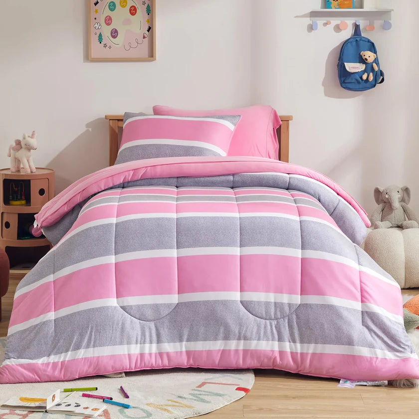 Kids Jersey Knit Comforter Set - Includes Sheets & Pillowcases