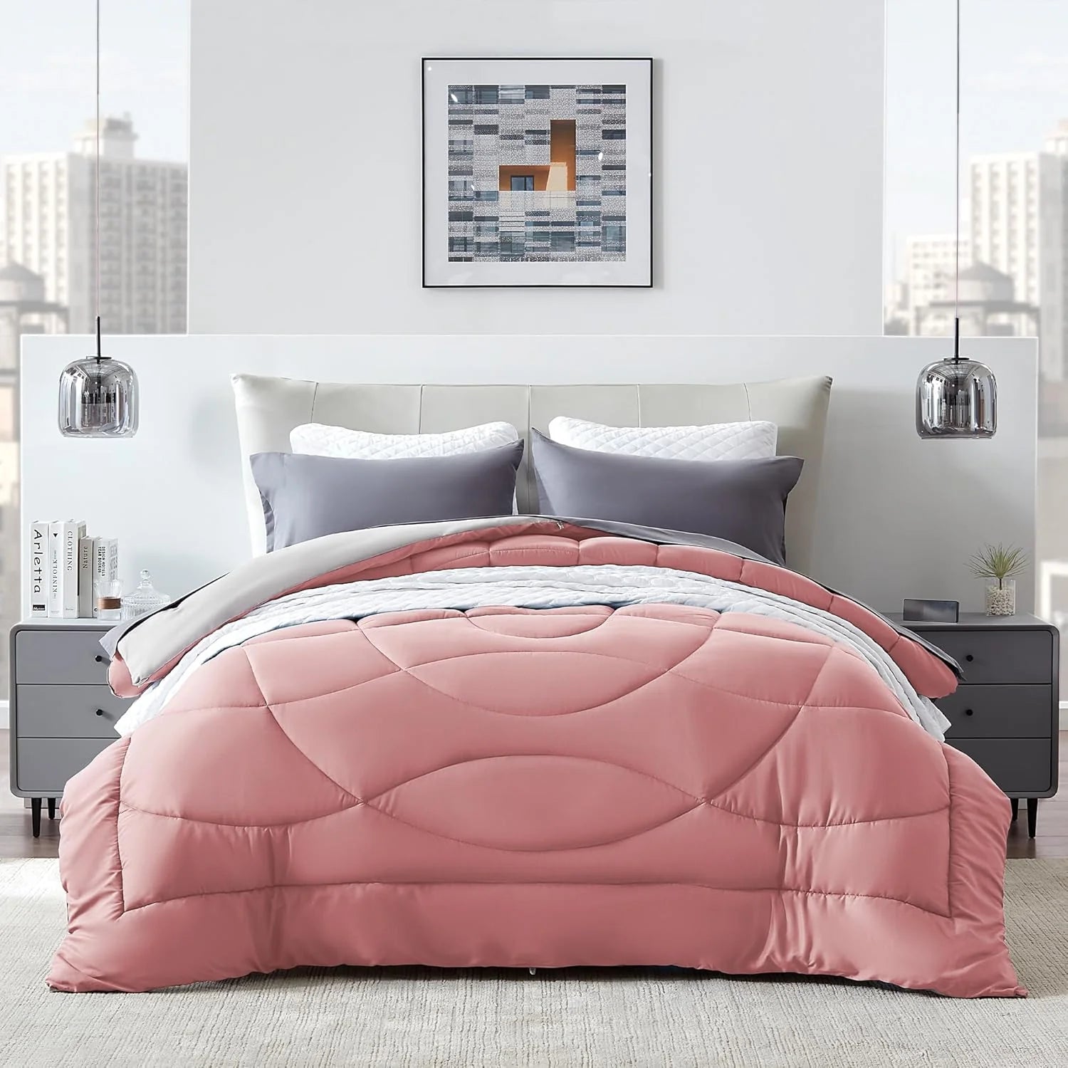 All Season U-Shape Reversible Cooling Comforter