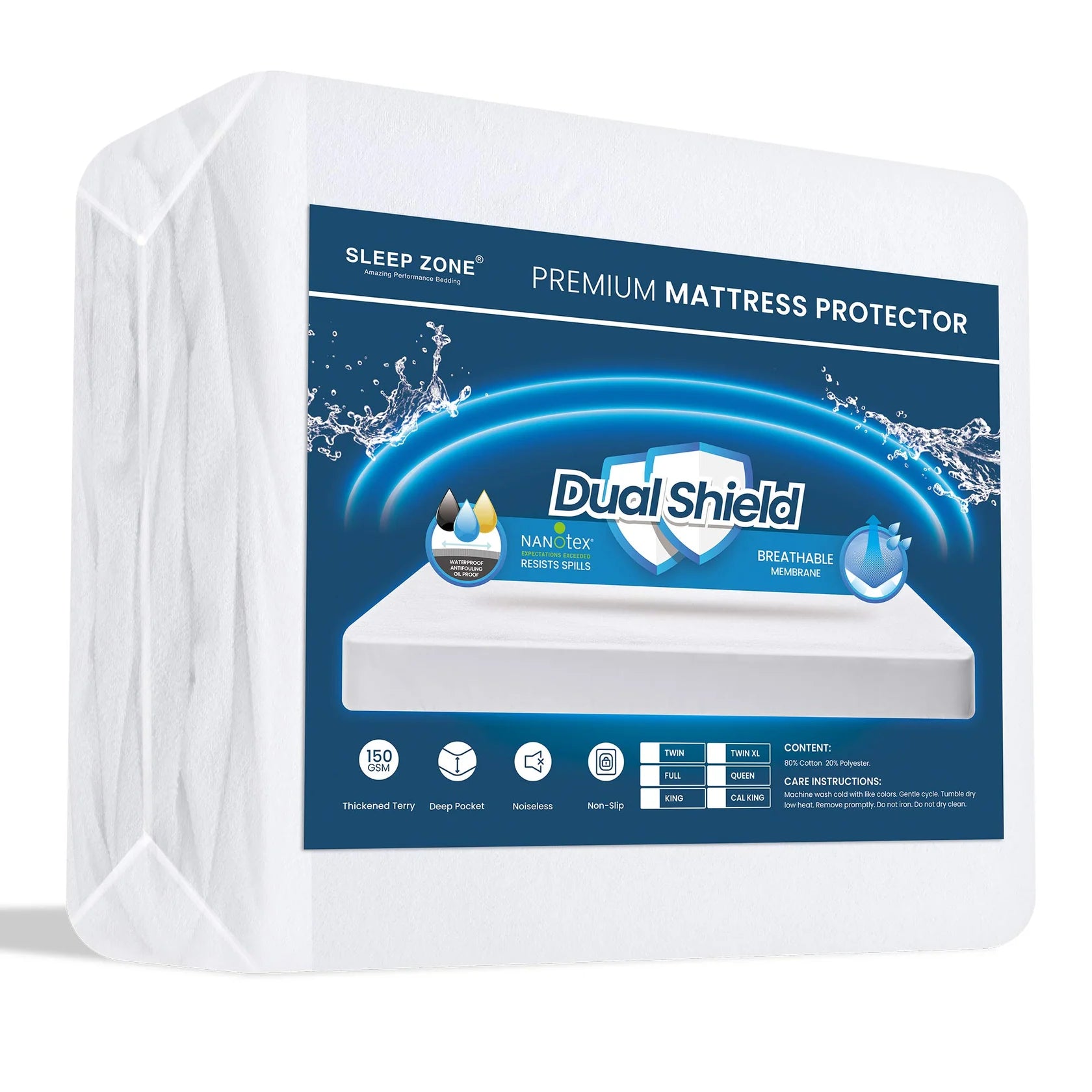 DualShield Waterproof Mattress Protector
