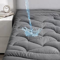 Grey Waterproof Mattress Pad