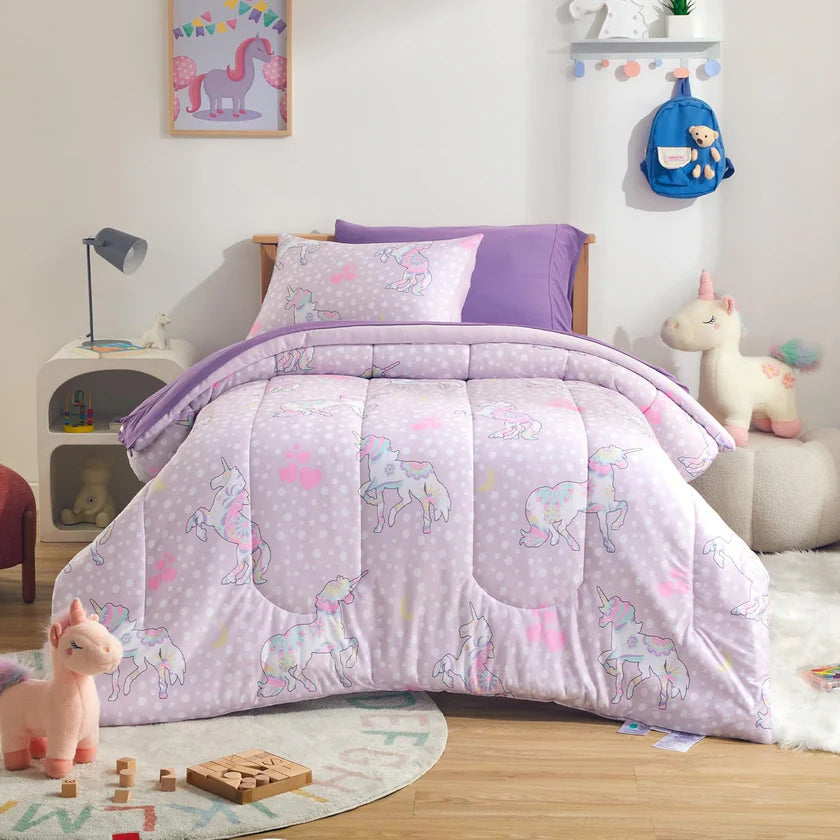 Kids Jersey Knit Comforter Set - Includes Sheets & Pillowcases