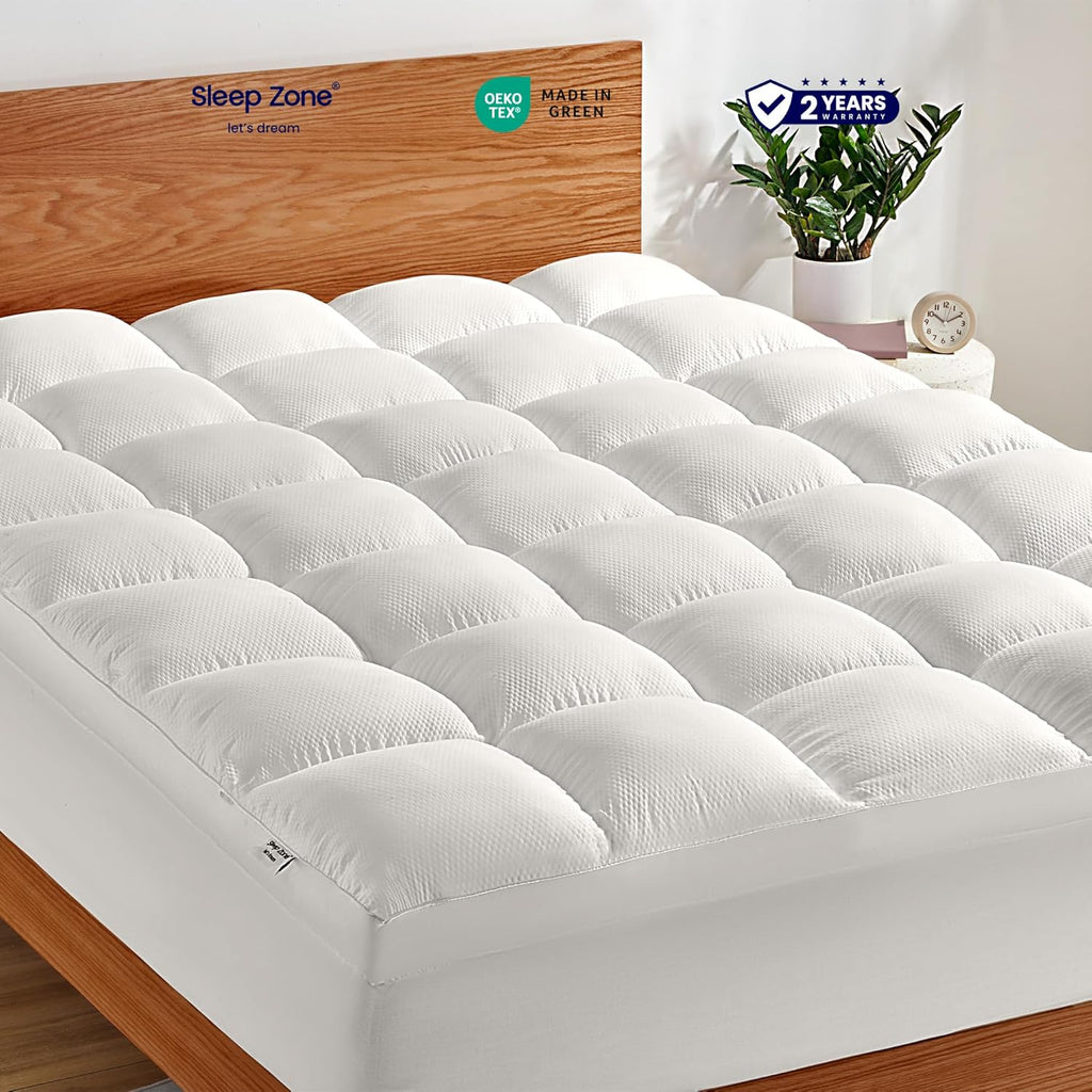 Extra Fluffy Mattress Pad Deep Pocket