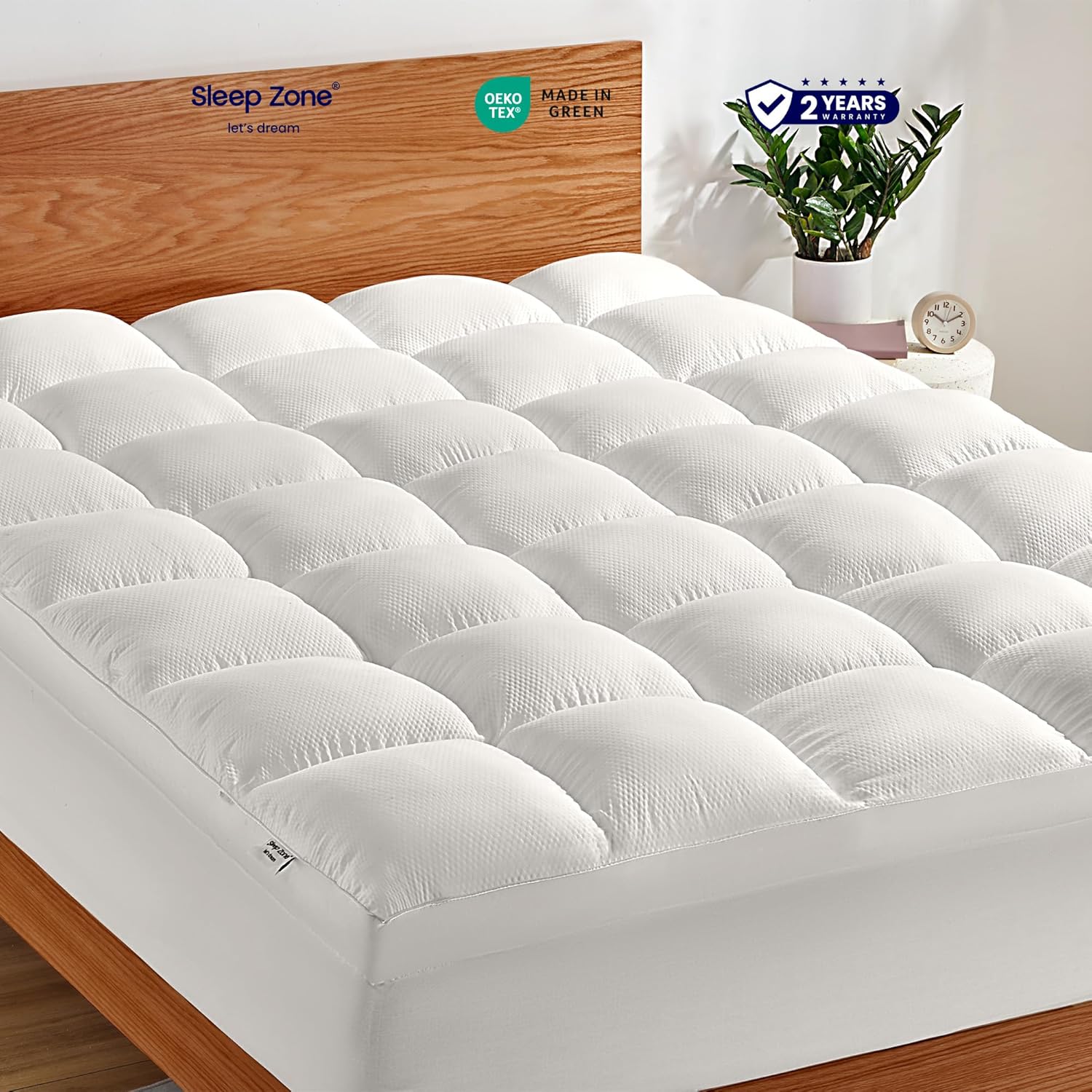 Extra Fluffy Mattress Pad Deep Pocket