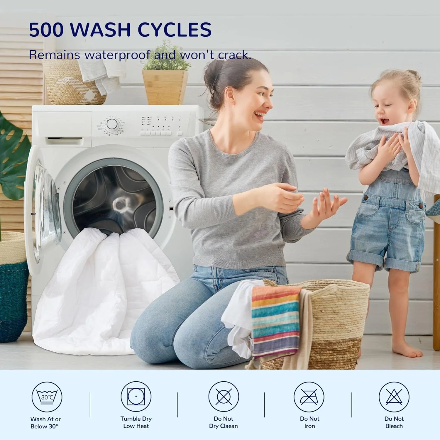 Waterproof Crib Mattress Pad Toddler Mattress Protector