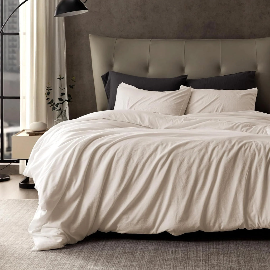 Stone Washed Duvet Cover Set