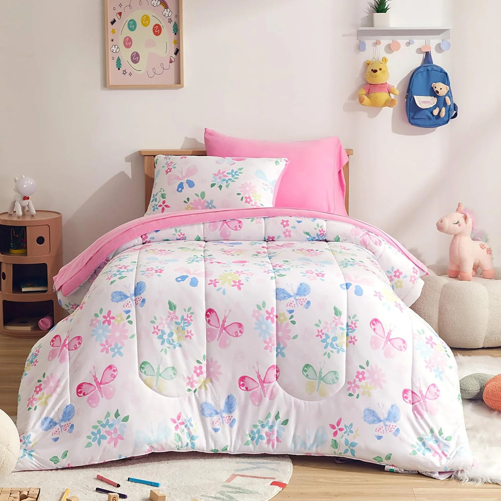 Kids Jersey Knit Comforter Set - Includes Sheets & Pillowcases