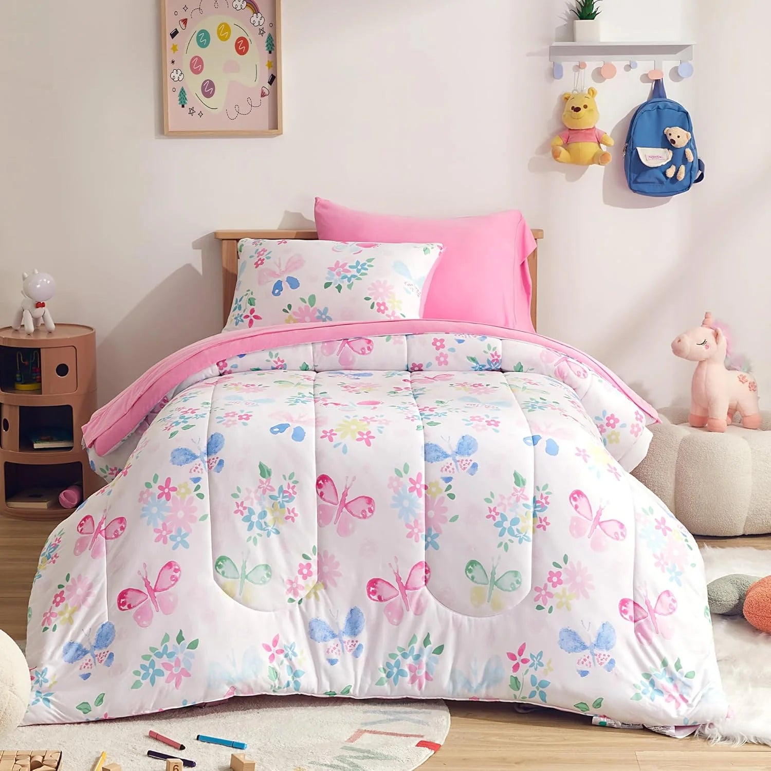 Kids Jersey Knit Comforter Set - Includes Sheets & Pillowcases
