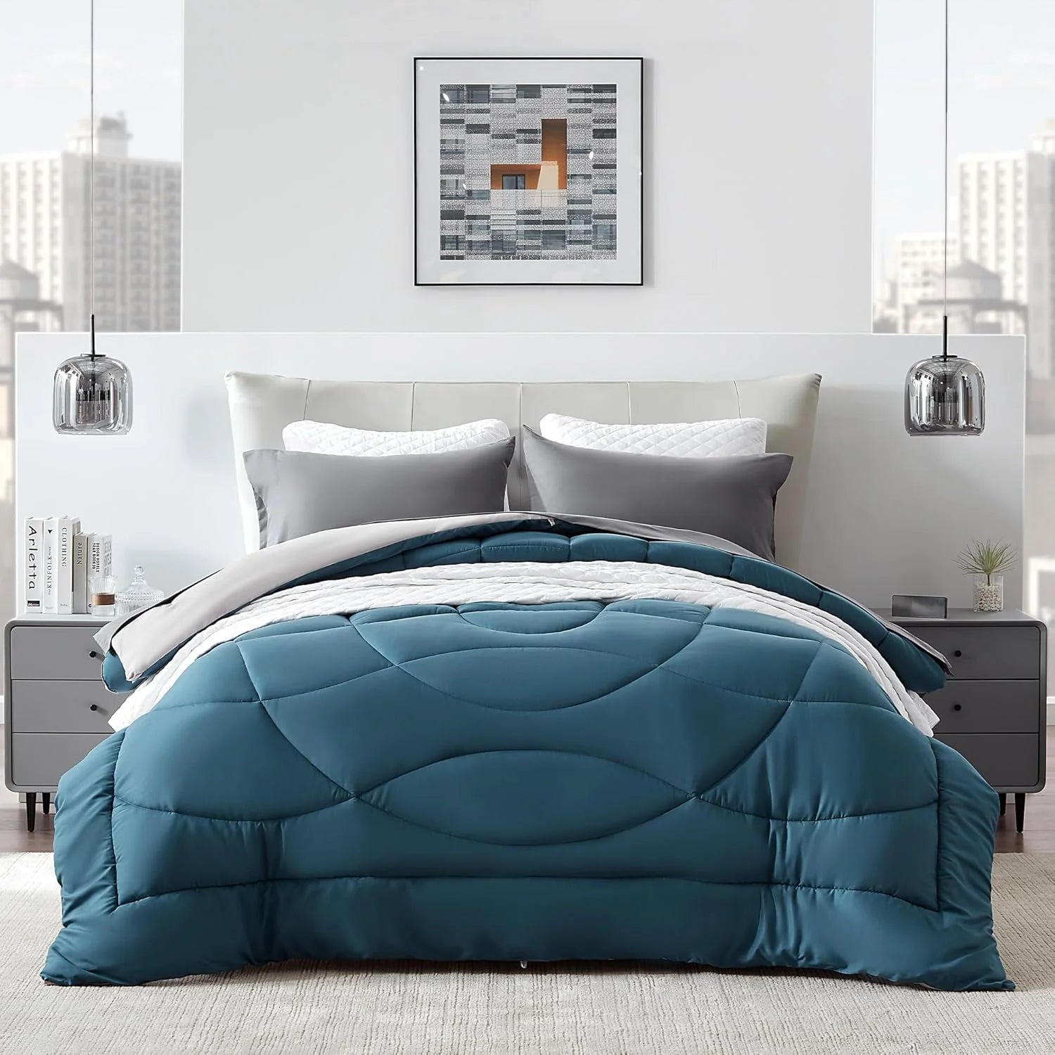 All Season U-Shape Reversible Cooling Comforter