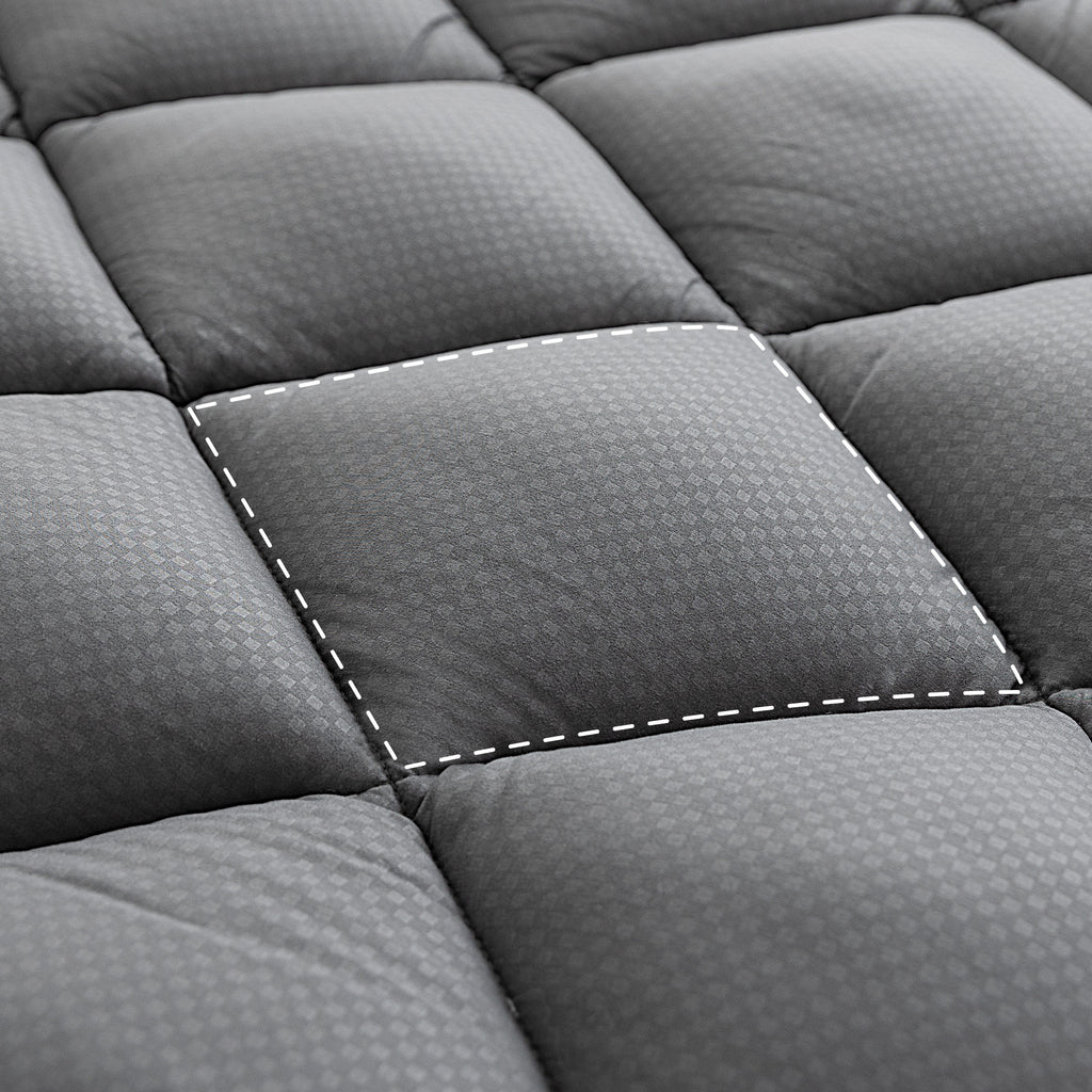 Mattress Topper, Ultra Thick Cloud Soft, Deep Pocket Embossed
