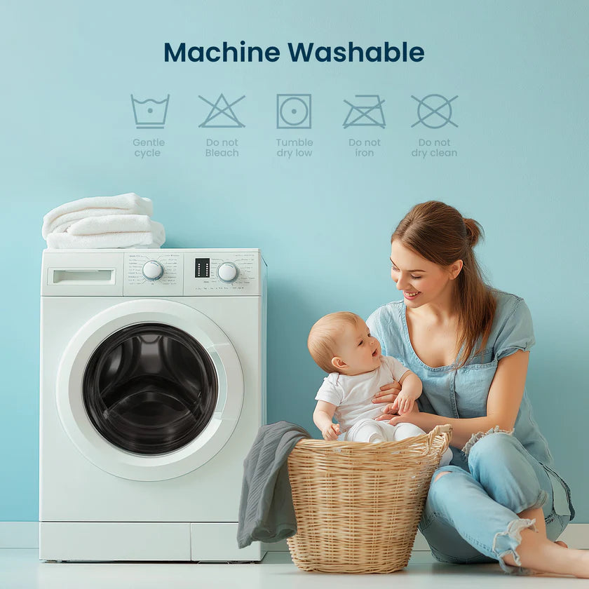 Waterproof Cooling Crib Mattress Protector - Quilted & Soft