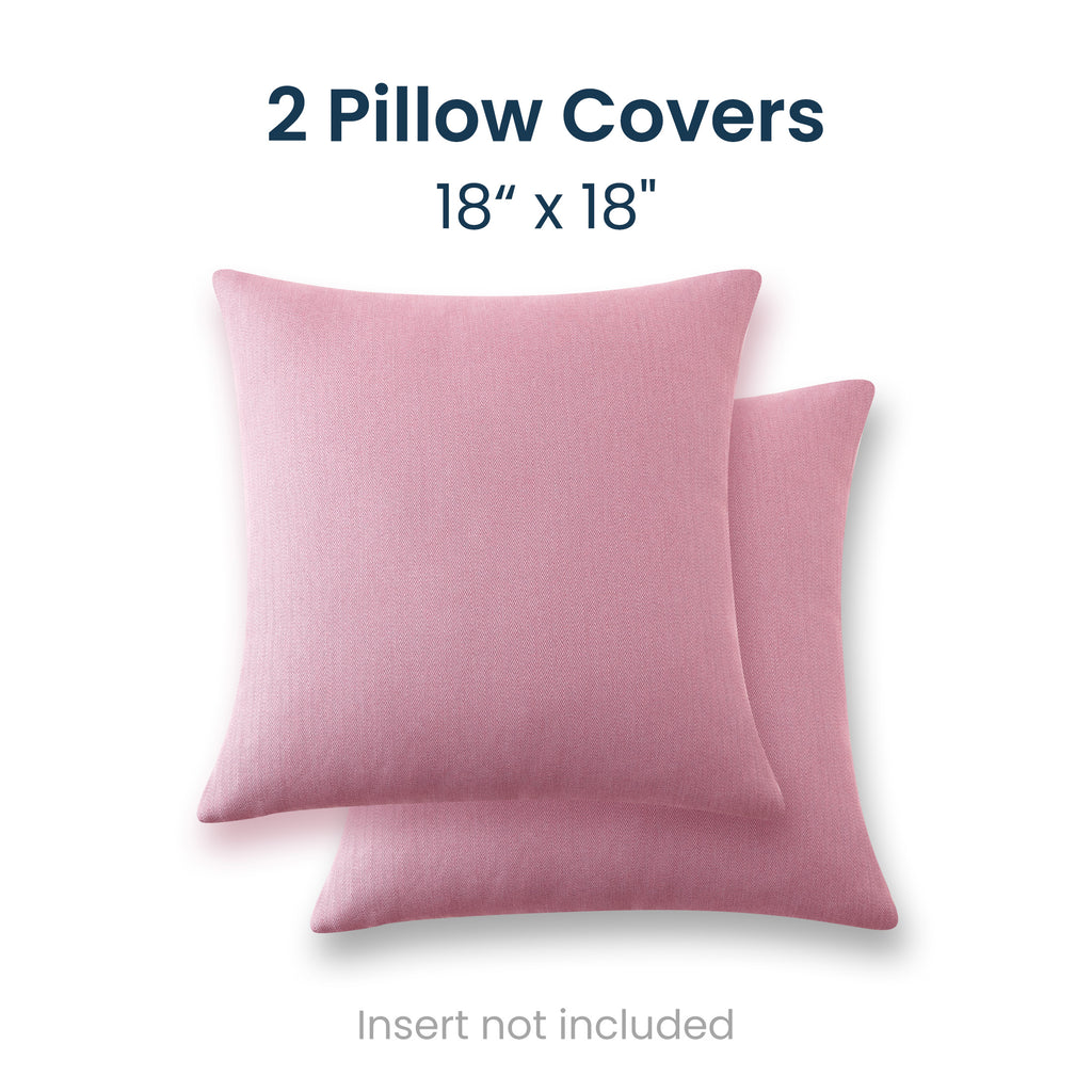18×18 Inch Throw Pillow Covers (2 Pack), Chevron Pattern