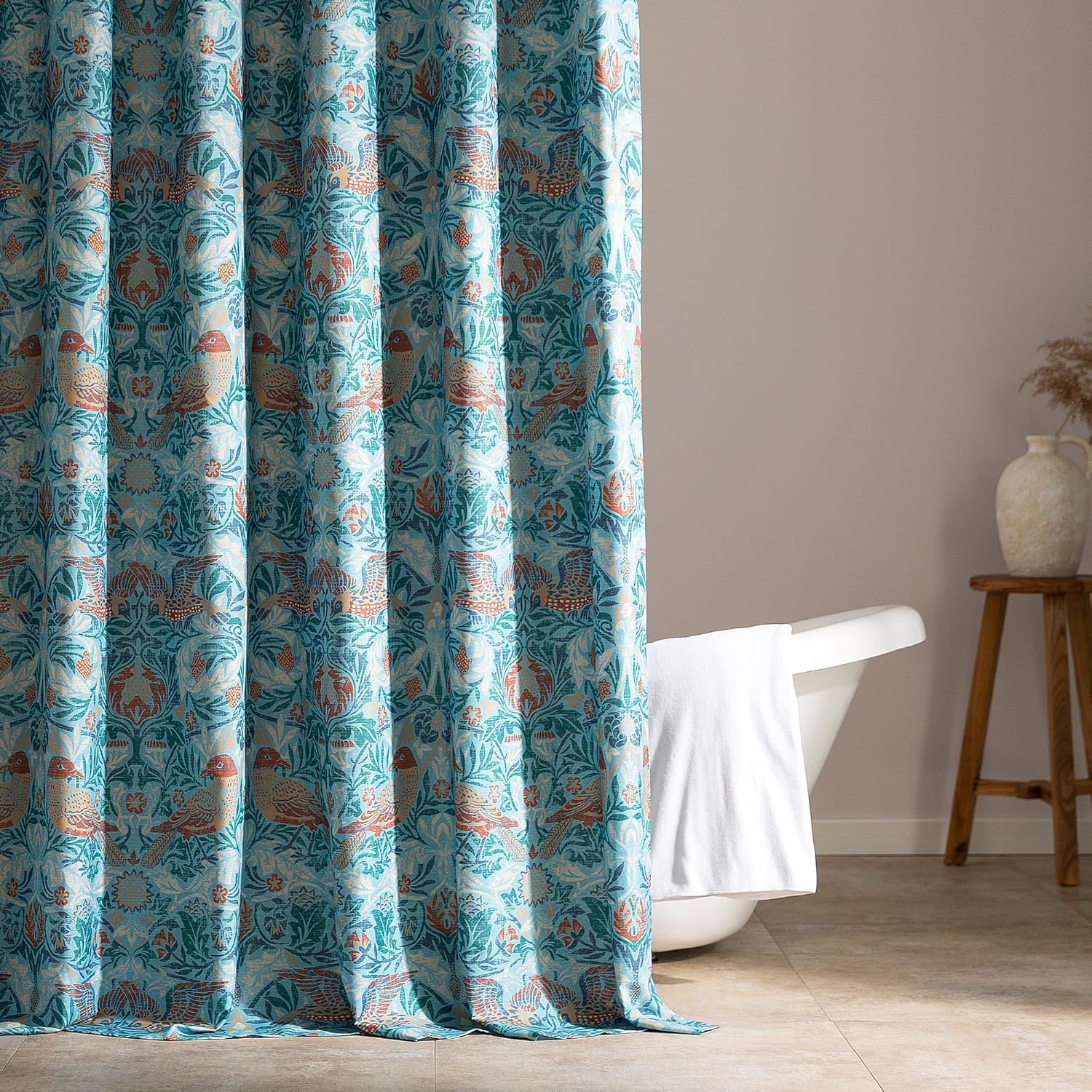 Waterproof Pattern Shower Curtain 72" × 72"