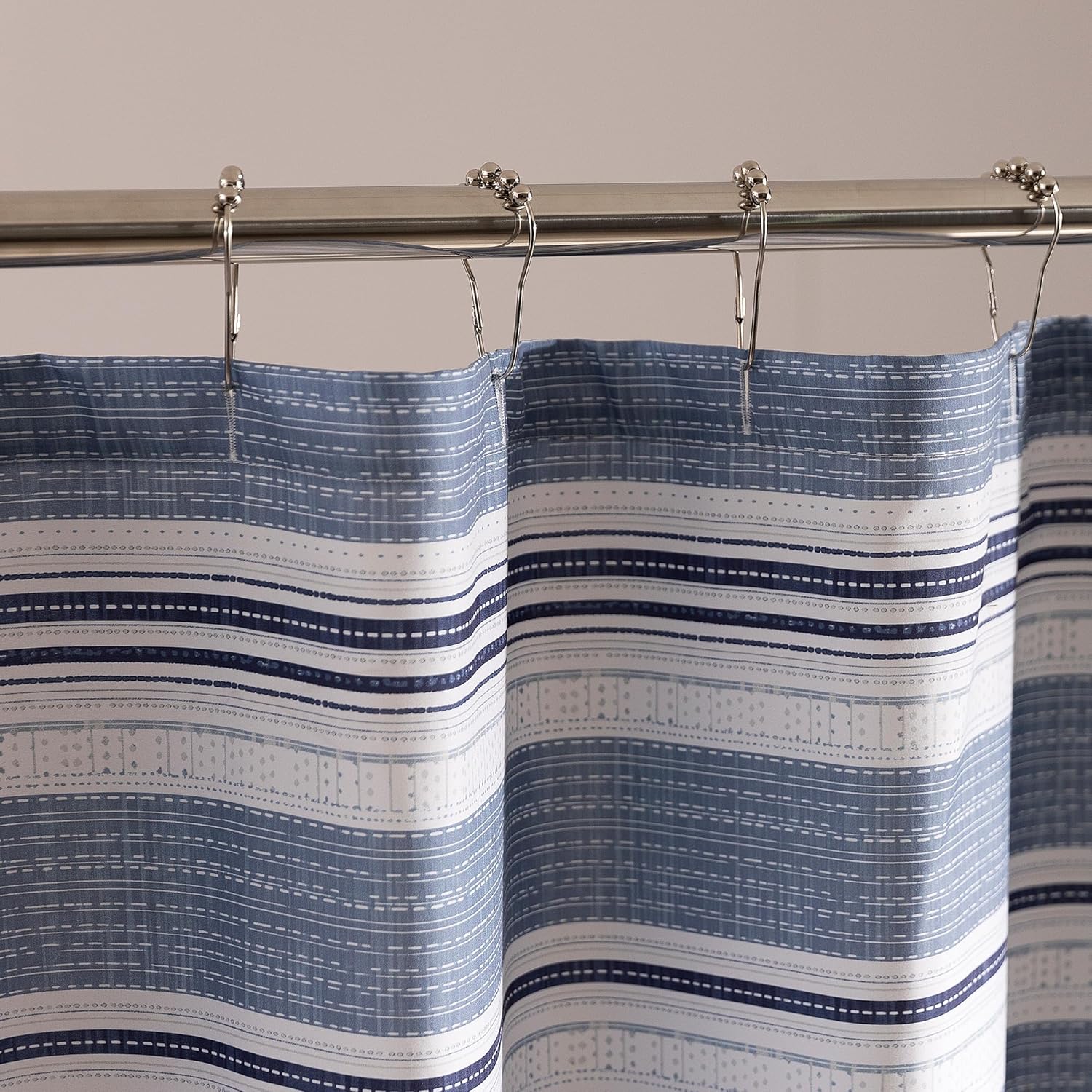 Waterproof Pattern Shower Curtain 72" × 72"