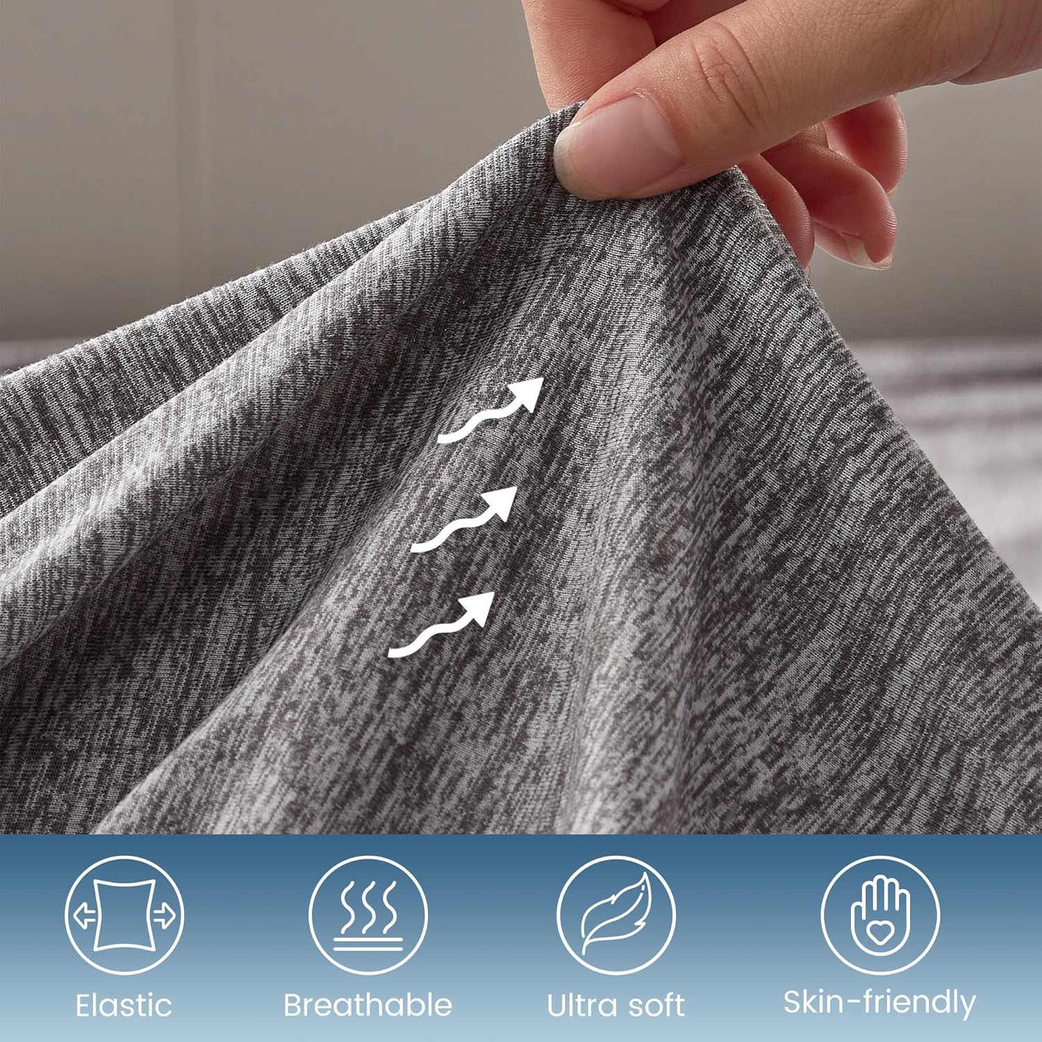 Jersey Knit Fitted Mattress Pad - Embossed & Deep Pocket